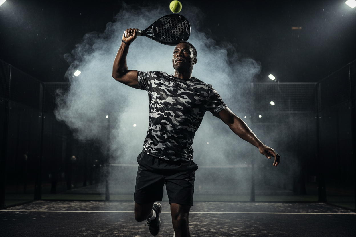 Urban Unisex Black Camo Performance Tee