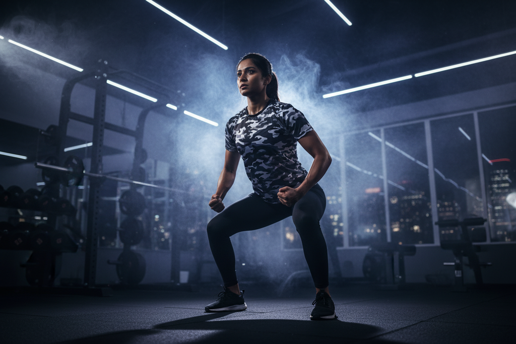 Urban Unisex Black Camo Performance Tee