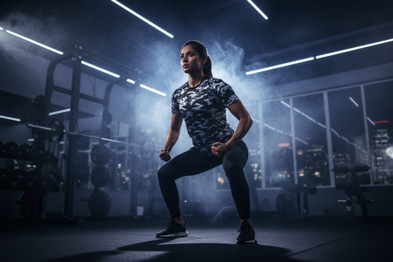 Urban Unisex Black Camo Performance Tee