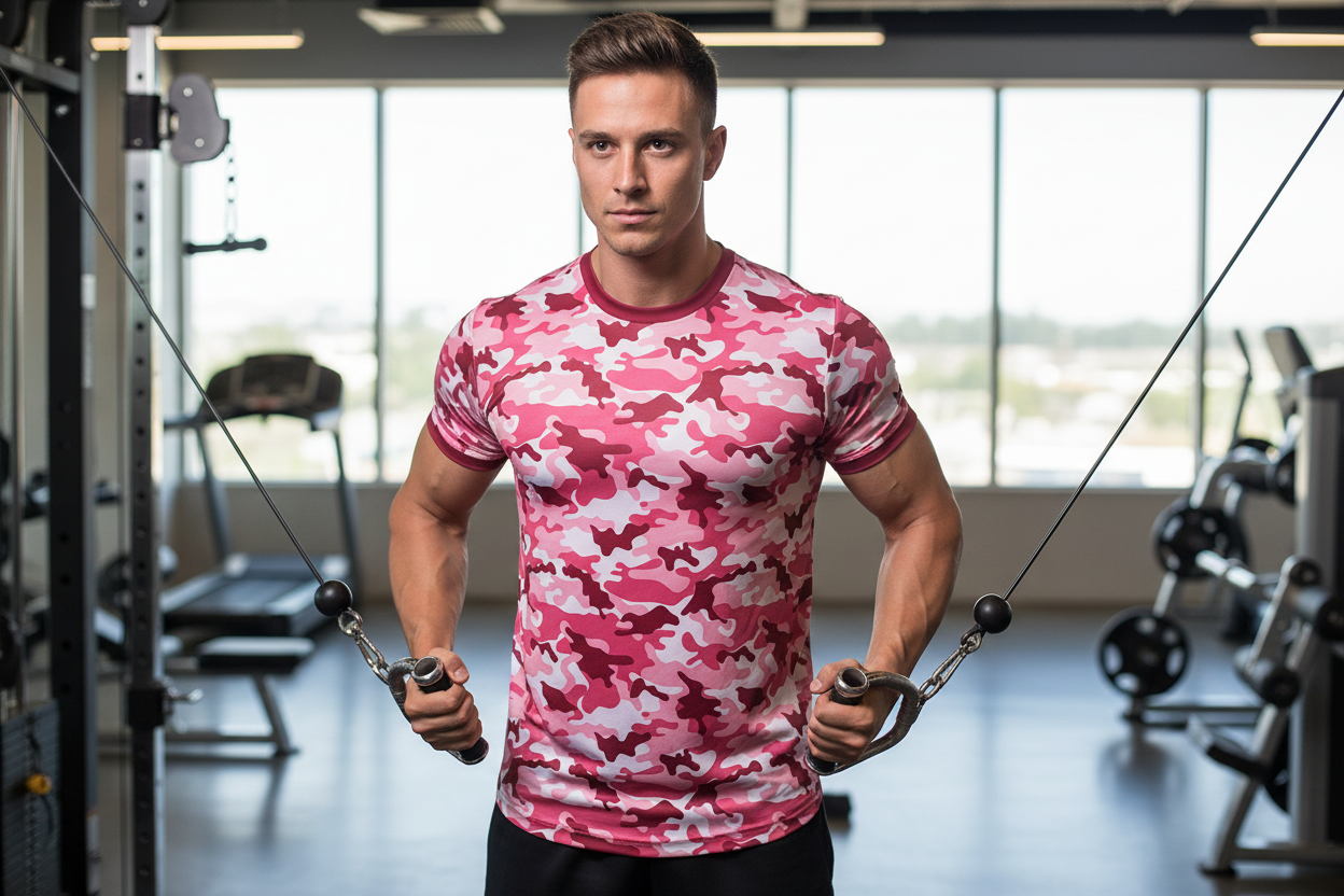 Urban Unisex Pink Camo Performance Tee